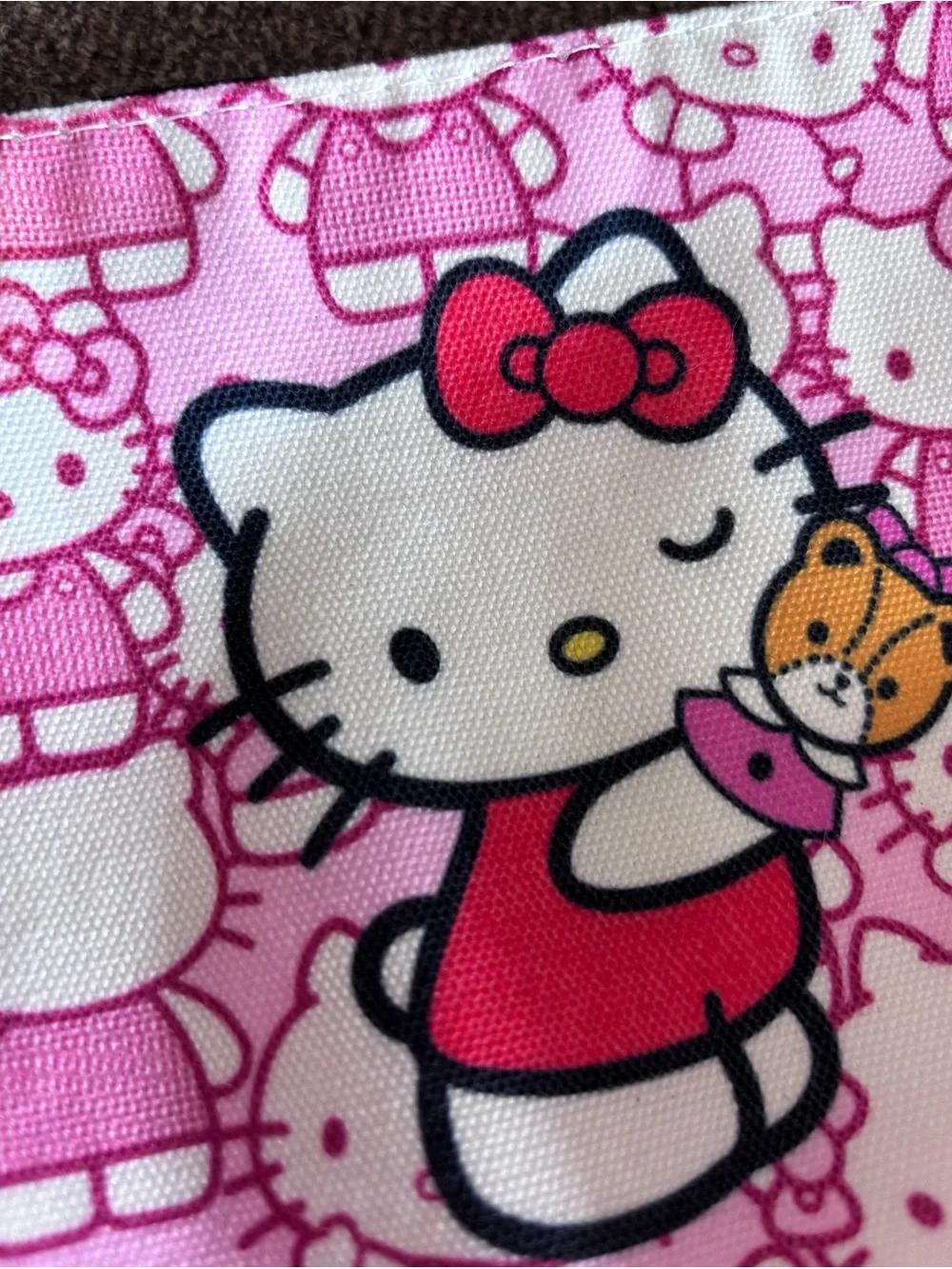 Hello Kitty Pink and White Kids Pencil Pouch